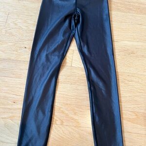 Zyia Black Shiny Leggings size 2